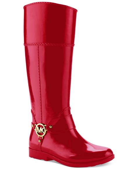 red rain boots michael kors|Michael Kors rain boots sale.